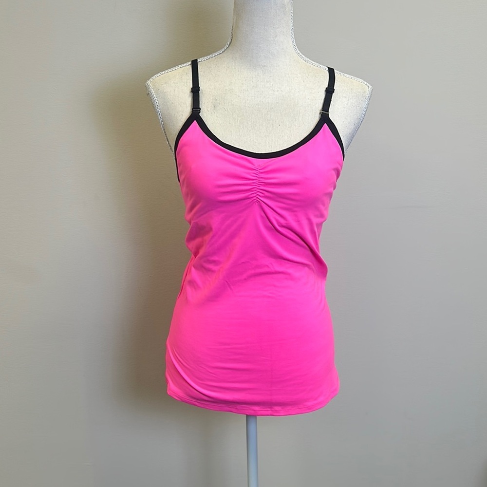 VSX Pink Fitted Camisole with Black Trim